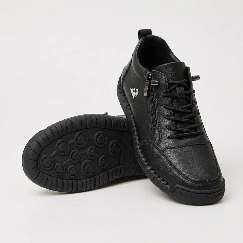 Kanning - Sneakers con lacci e cerniera laterale