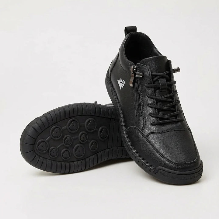 Kanning - Sneakers con lacci e cerniera laterale