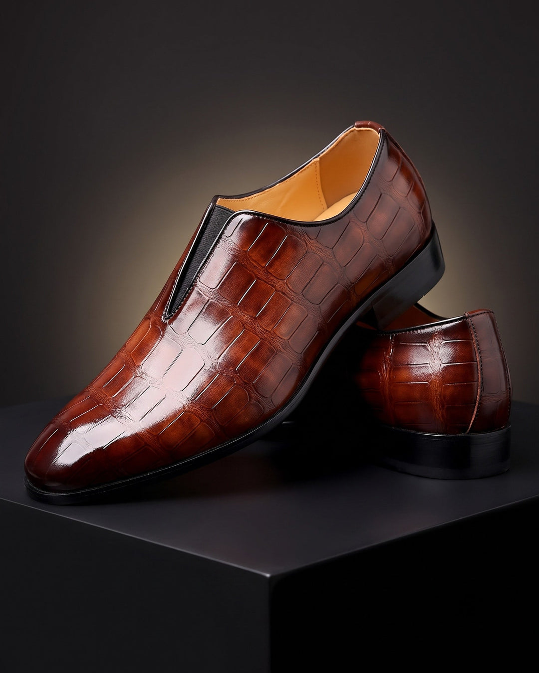 Amphon - Mocassini Con Effetto Coccodrillo e Calzata slip-on