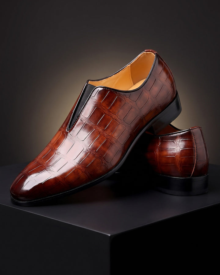 Amphon - Mocassini Con Effetto Coccodrillo e Calzata slip-on