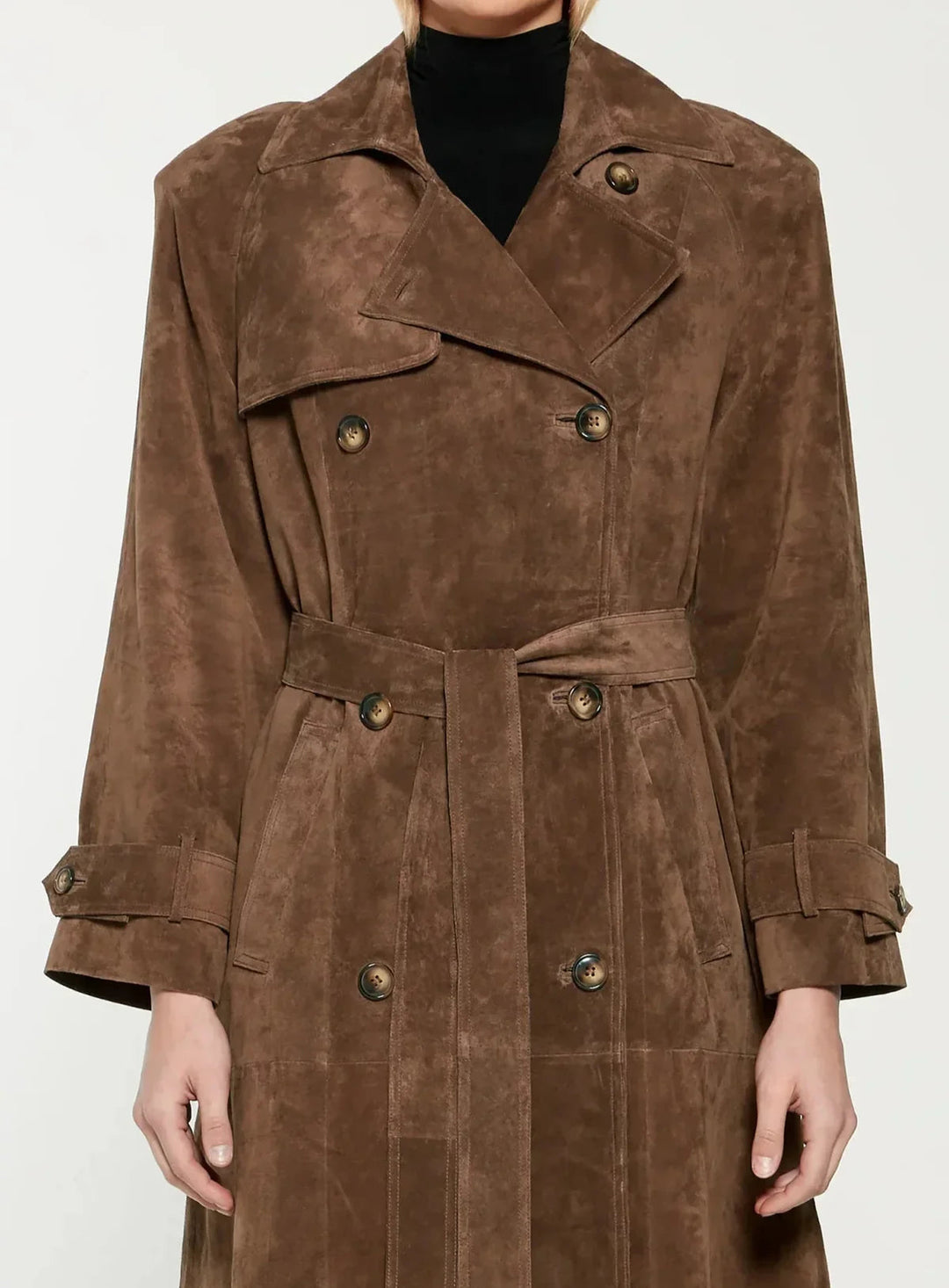 Kay - Trench In Pelle Scamosciata