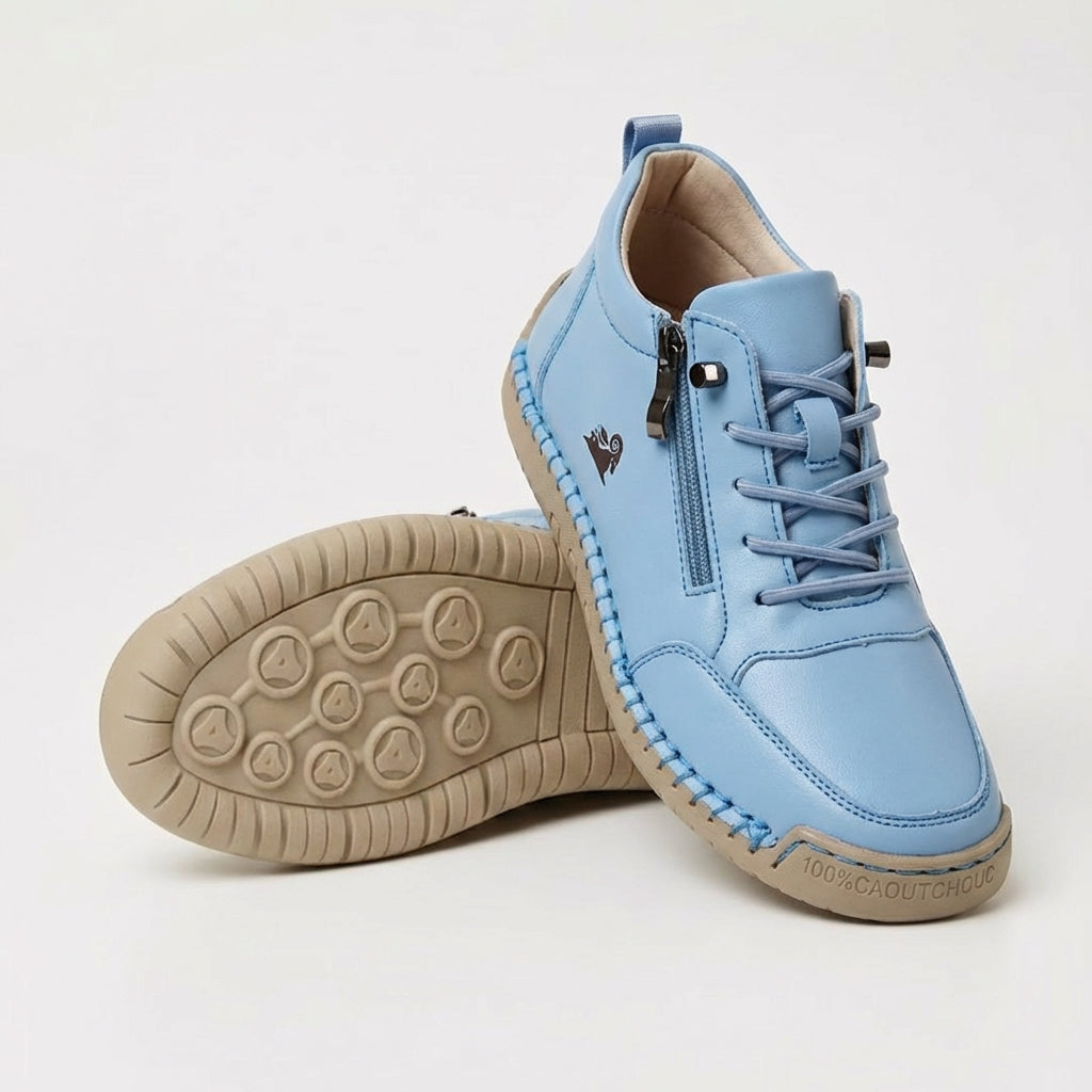 Schreiner - Scarpa da Ginnastica Con Lacci e Cerniera Laterale Con Cuciture a Contrasto
