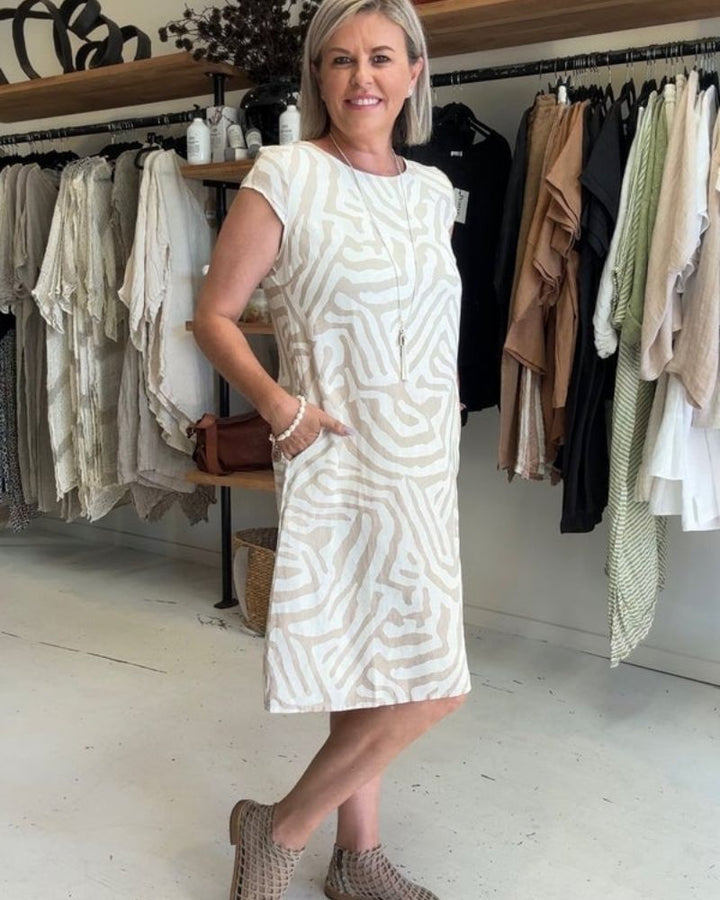 Dorothee - Abito Morbido In Cotone Con Tasche Laterali