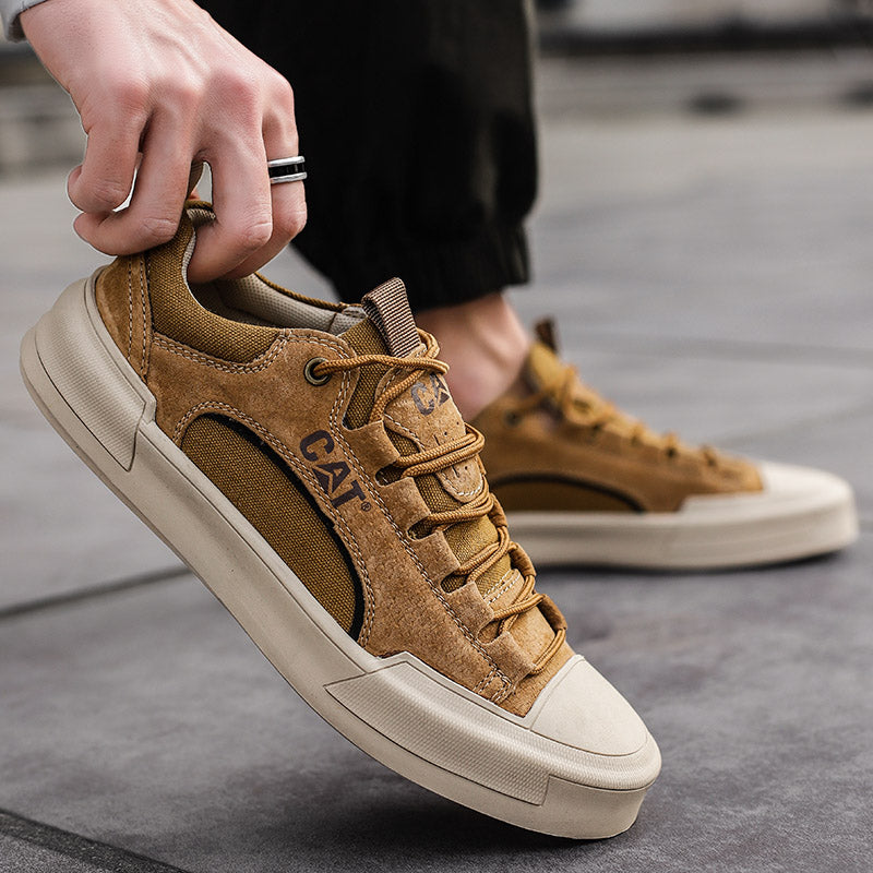 Atherton - Scarpe da Ginnastica Casual in Pelle Scamosciata Con Lacci