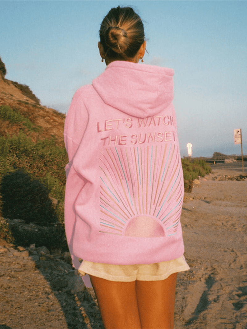 Norvile - Felpa Con Cappuccio Sunset Alla Moda
