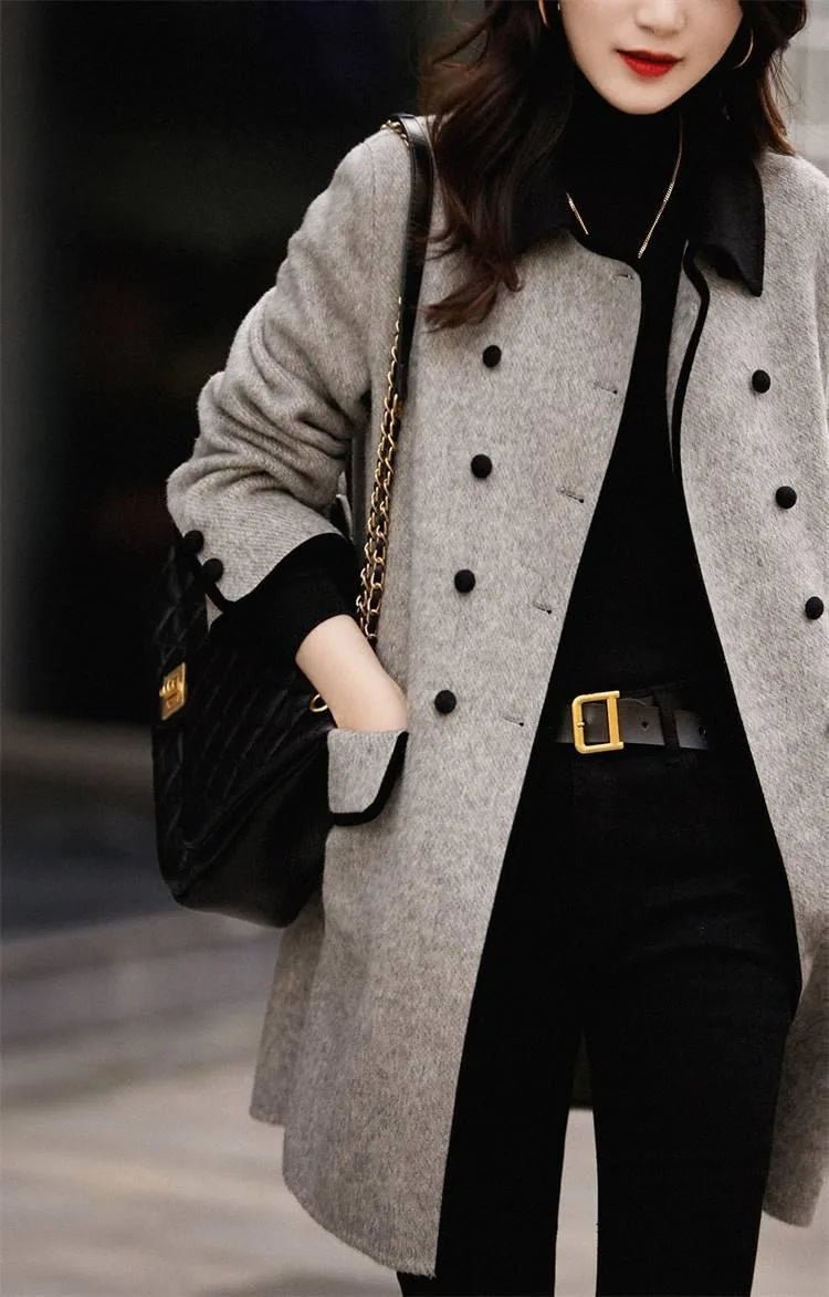 Giullia - Elegante Cappotto Lungo In Lana
