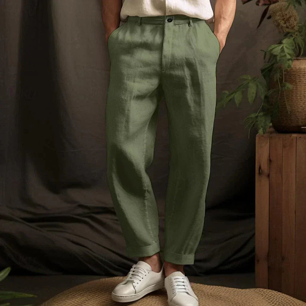 Derik - Pantaloni Estivi in Lino