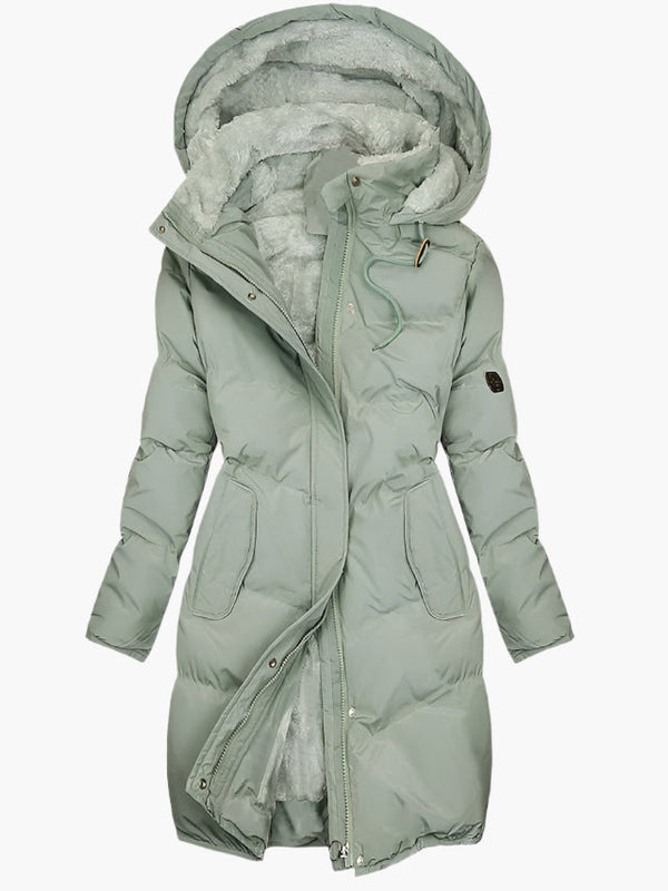 Yvienne - Cappotto Invernale Foderato con Cappuccio e Cerniera