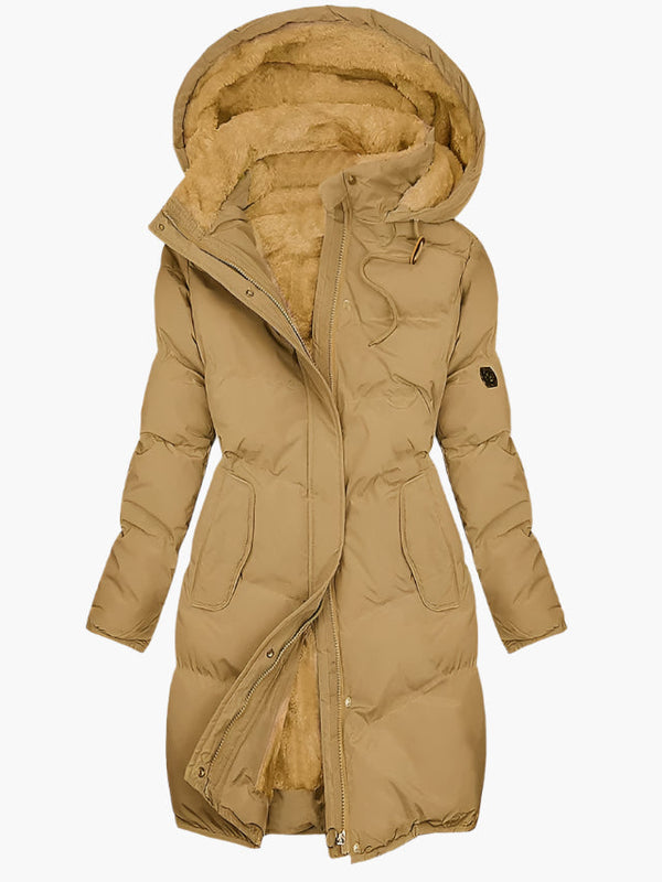 Yvienne - Cappotto Invernale Foderato con Cappuccio e Cerniera