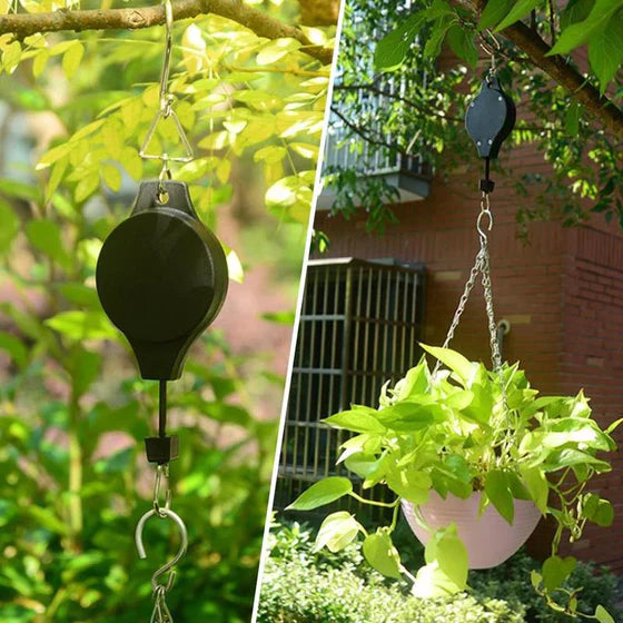LiftBloom - Carrucola Regolabile Per Cesto Fiorito Sospeso