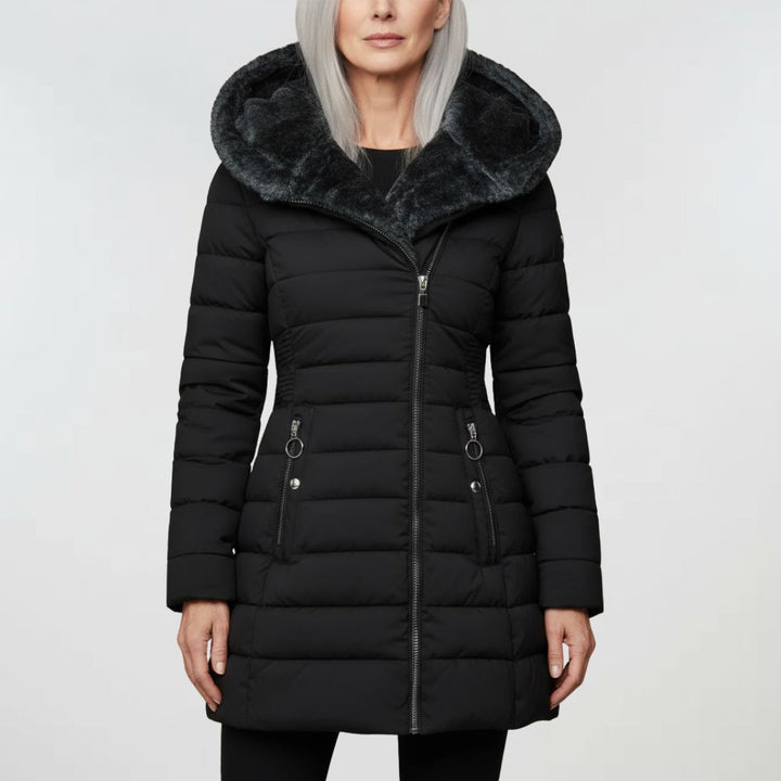 Ruchmira - Cappotto Impermeabile Imbottito Con Cappuccio e Fodera In Pile