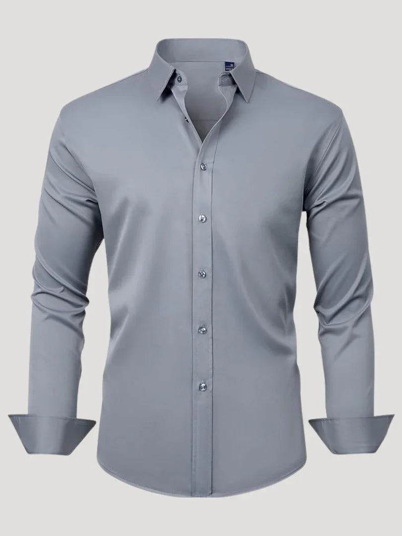 Bordon - Camicia Elasticizzata Non Stirabile Con Bottoni