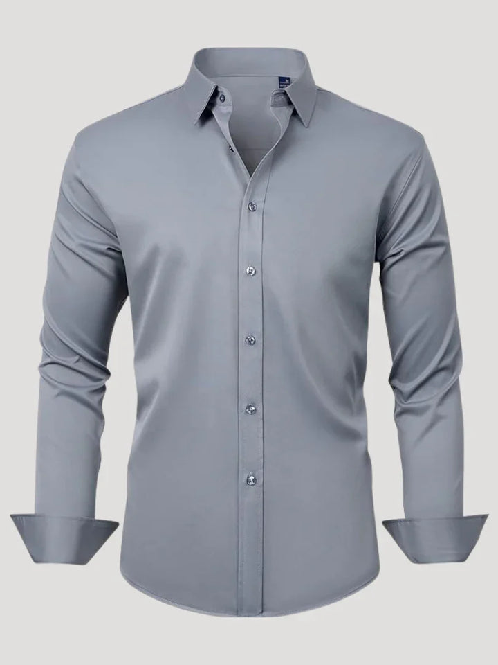 Bordon - Camicia Elasticizzata Non Stirabile Con Bottoni