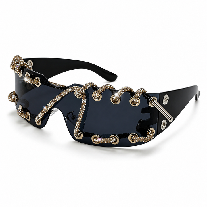 ChainShade - Occhiali Da Sole Alla Moda Con Lenti Borchiate
