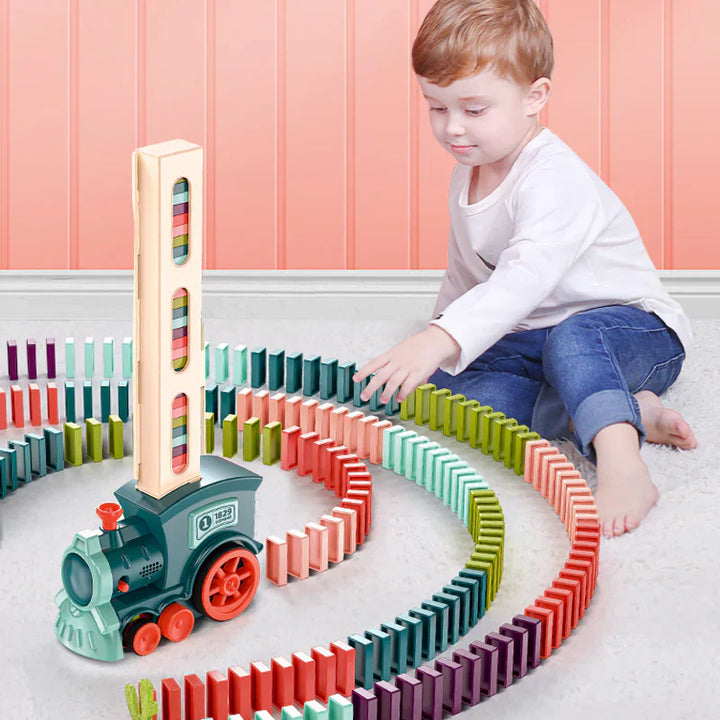TrackMaster - Set Automatico di Trenini Domino Montessori