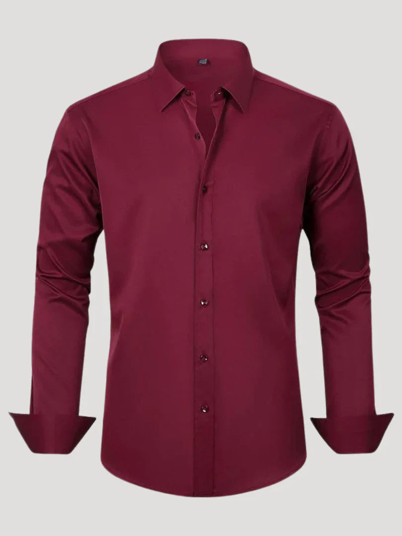 Bordon - Camicia Elasticizzata Non Stirabile Con Bottoni
