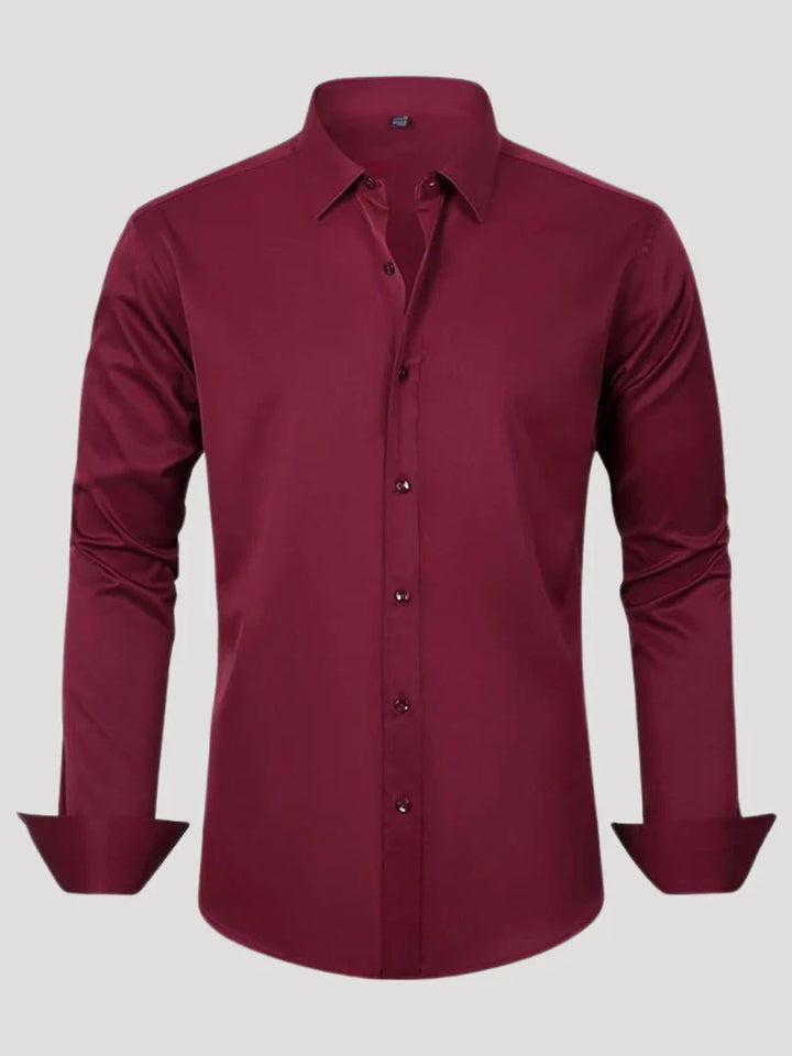 Bordon - Camicia Elasticizzata Non Stirabile Con Bottoni