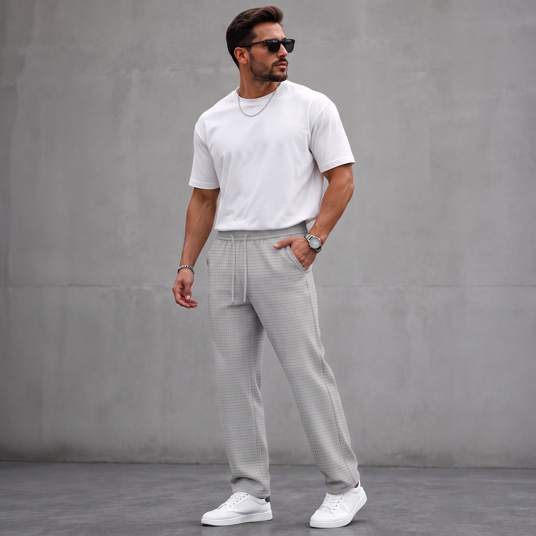 Aymeric - Pantaloni in Maglia a Nido D'ape