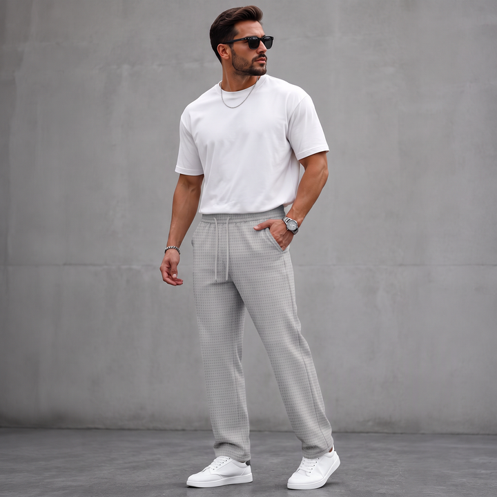 Aymeric - Pantaloni in Maglia a Nido D'ape