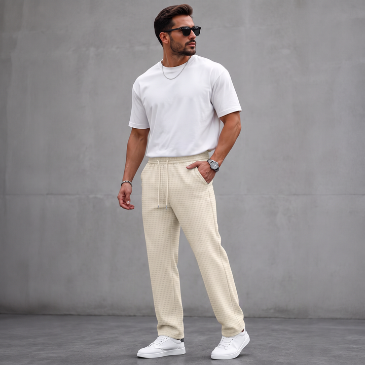 Aymeric - Pantaloni in Maglia a Nido D'ape