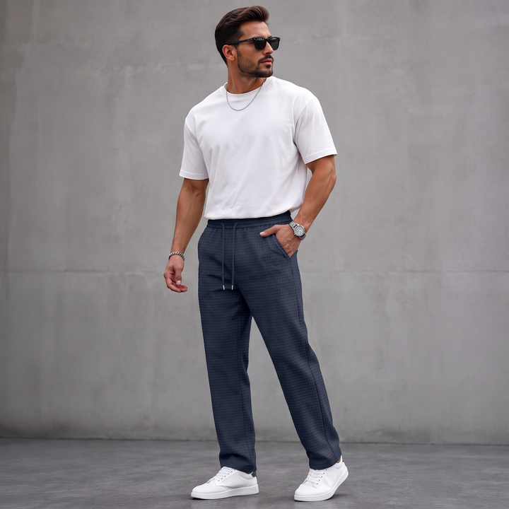 Aymeric - Pantaloni in Maglia a Nido D'ape