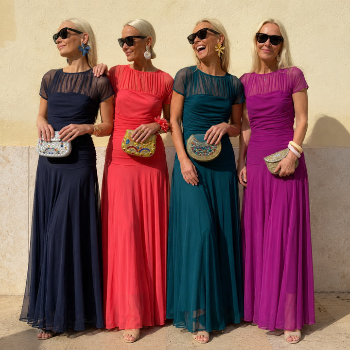 Lesliy - Elegante Abito in Chiffon