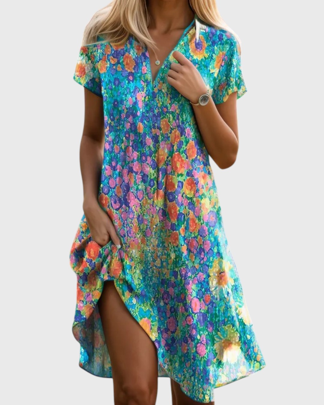 Lizbeth - Abito a Fiori Soline Bohemian Chic