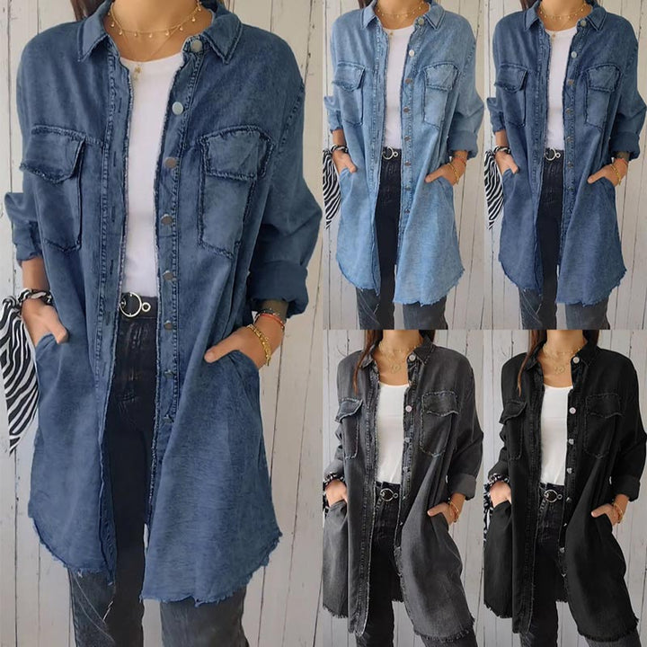 Christiane - Abito chemisier di Jeans Oversize di Tendenza