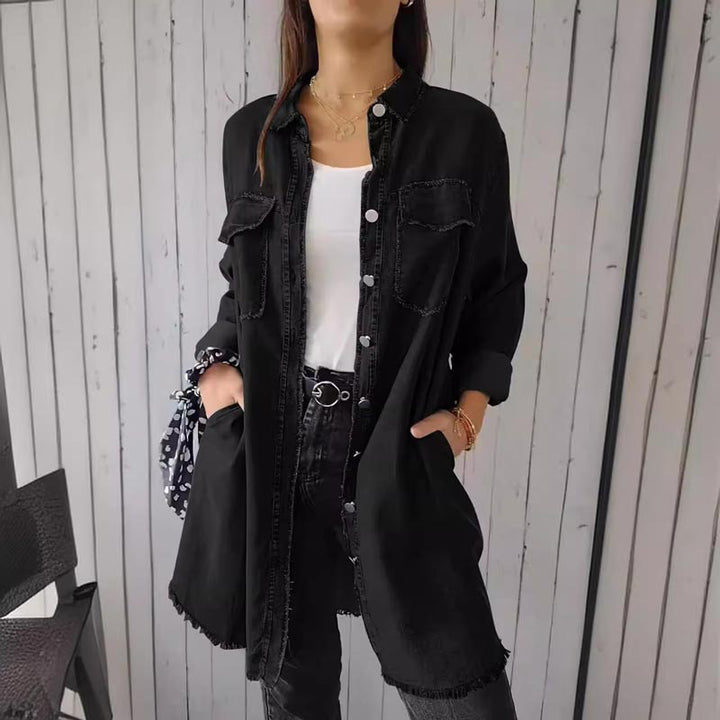Christiane - Abito chemisier di Jeans Oversize di Tendenza