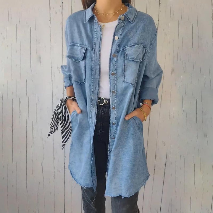 Christiane - Abito chemisier di Jeans Oversize di Tendenza