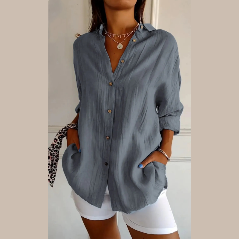 Virgie - Camicia Classica Con Risvolto Singolo