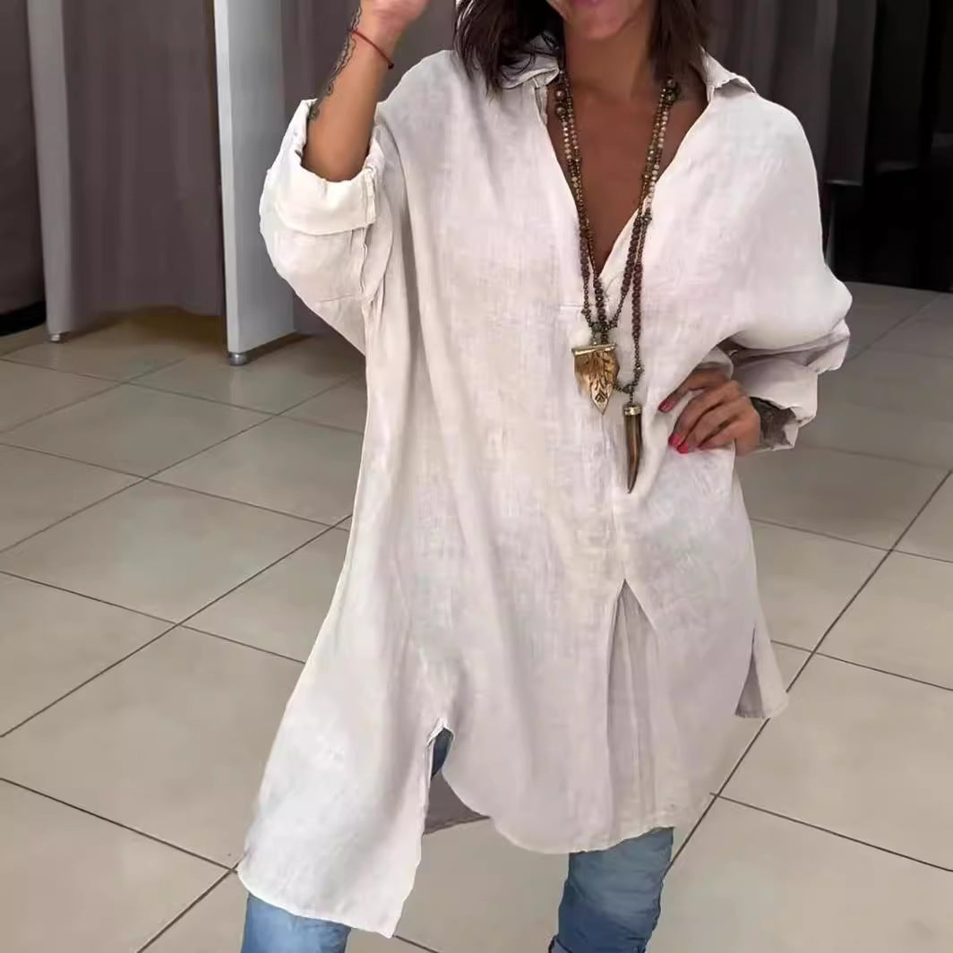 Rozalina - Camicia Elegante Con Scollo A V