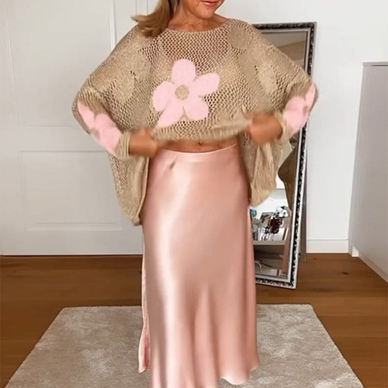Lynja - Maglione Estivo Con Orlo a Giorno