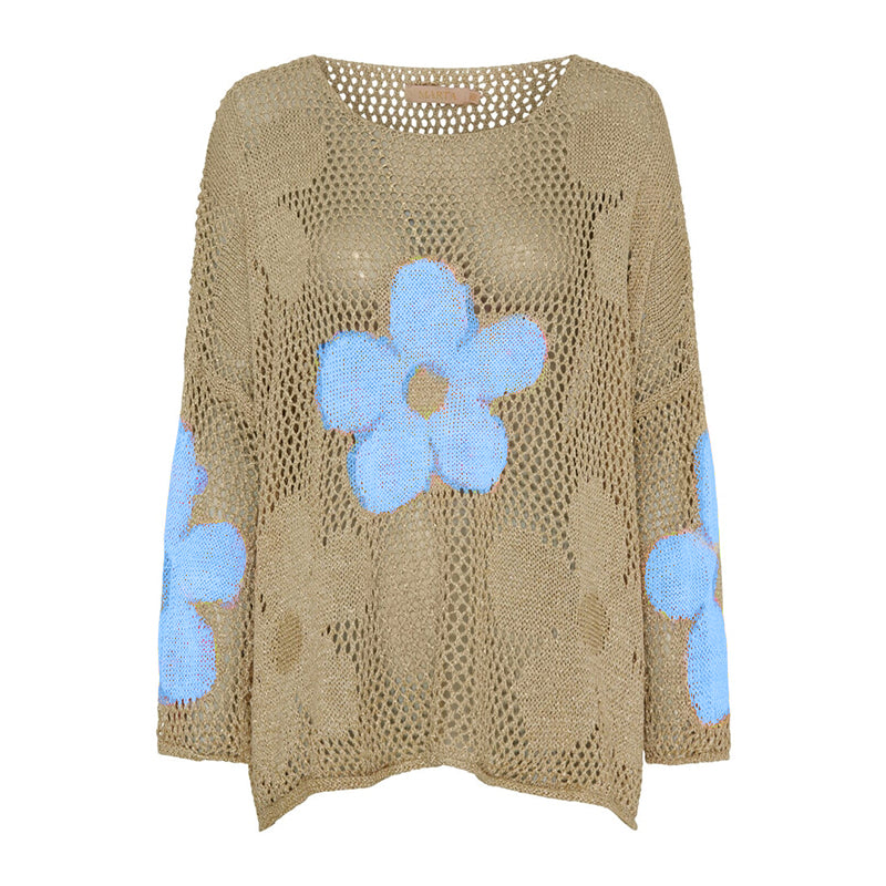 Lynja - Maglione Estivo Con Orlo a Giorno