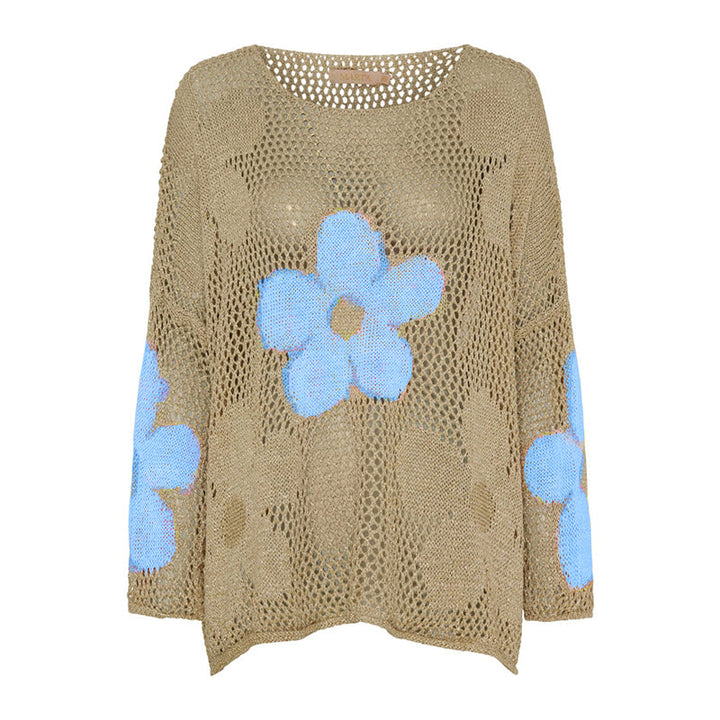 Lynja - Maglione Estivo Con Orlo a Giorno