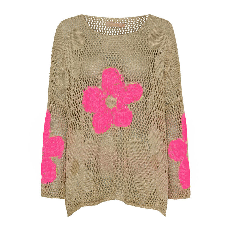 Lynja - Maglione Estivo Con Orlo a Giorno