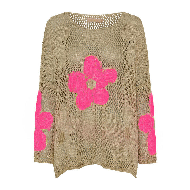 Lynja - Maglione Estivo Con Orlo a Giorno