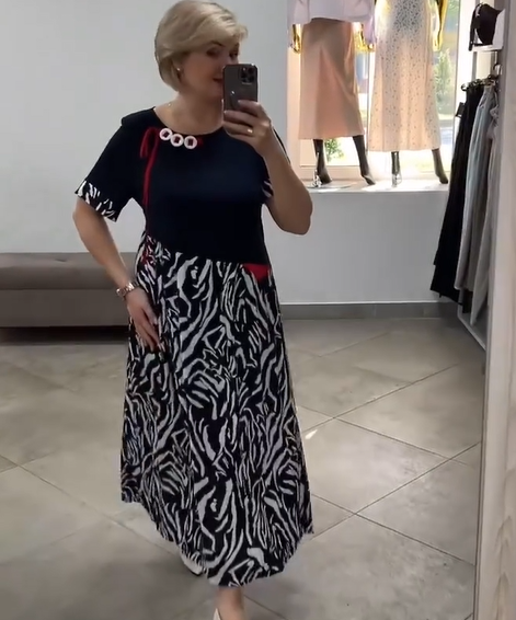 Zahara - Abito Casual In Patchwork