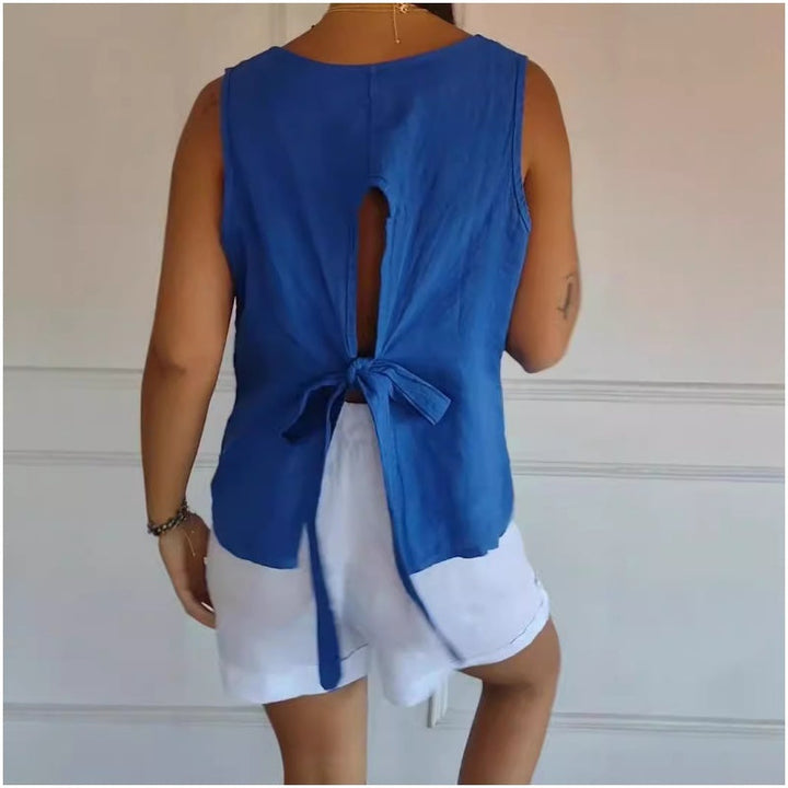 Maritza - Top Senza Maniche Con Scollo a V