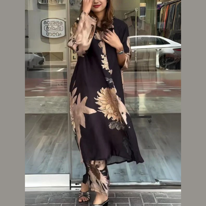 Quenira - Abito Chemisier Fluido set 2 Pezzi