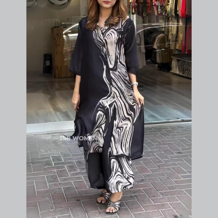 Quenira - Abito Chemisier Fluido set 2 Pezzi