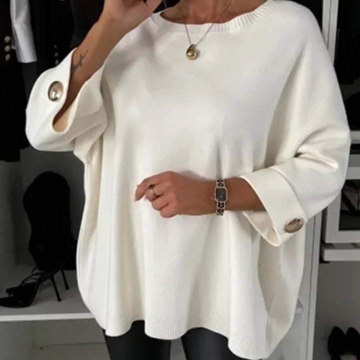 Zelinda - Camicetta Casual Con Collo Rotondo e Maniche Lunghe