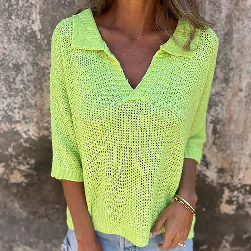 Fioara - Top in Maglia Bohémien