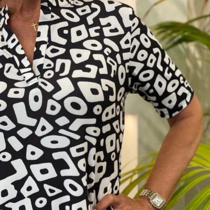 Aluna - Miniabito Casuale Con Stampa Geometrica