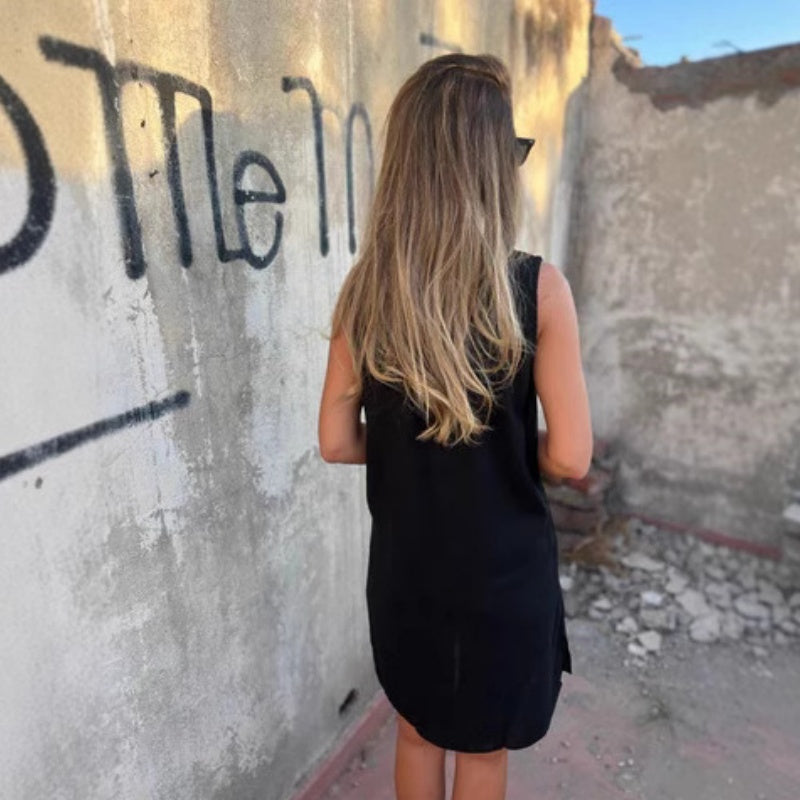 Paula - Abito Senza Maniche Con Scollo a V