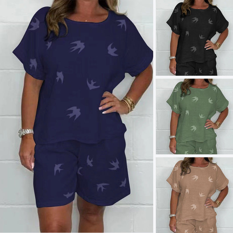 Andriana - Casual Stampato Set di Due Pezzi