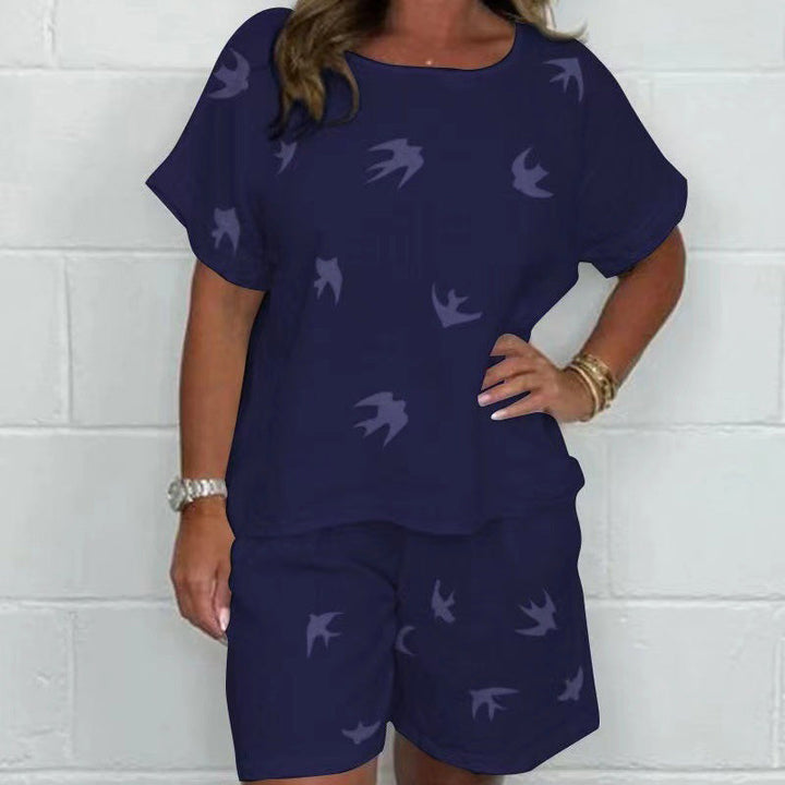 Andriana - Casual Stampato Set di Due Pezzi