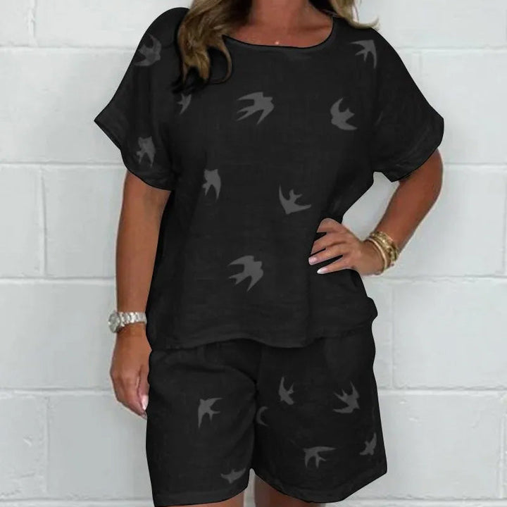 Andriana - Casual Stampato Set di Due Pezzi