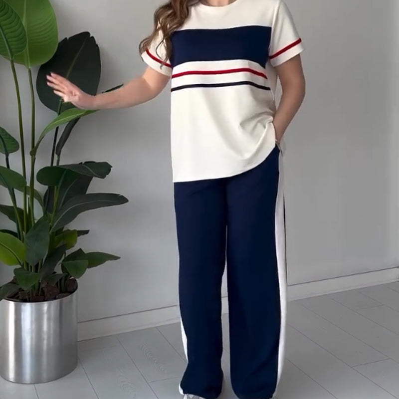 Bryaska - Set Casuale Composto Da Mglietta e Pantaloni