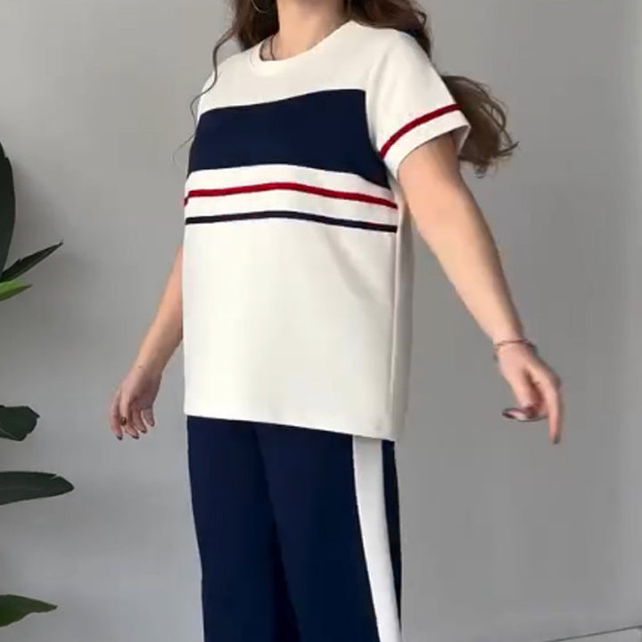 Bryaska - Set Casuale Composto Da Mglietta e Pantaloni